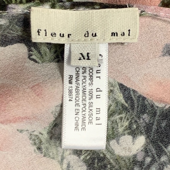 SOLD Fleur du mal silk slip dress - Picture 4 of 6